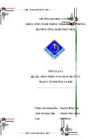 Niên luận 2 PHÁT TRIỂN ỨNG DỤNG QUẢN LÝ  TRẠM Y TẾ PHƯỜNG AN HỘI