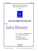 đồ án tốt nghiệp active directory