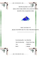 Thực tập Quản lý quan hệ khách hàng