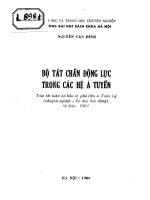 Bộ tắt chấn động lực trong các hệ Á tuyến