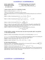 11 đề toán luyện thi đại học hay