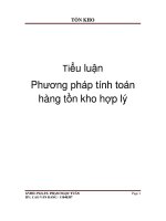Phương pháp tính toán hàng tồn kho hợp lý
