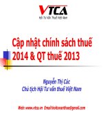 BÀI GIẢNG THUẾ 2014
