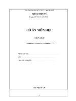 Thiết kế và xây dựng hệ thống khóa số.