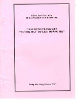 Xây dựng trang web thương mại du lịch Quảng Trị