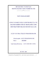 nâng cao khả năng cạnh tranh của các doanh nghiệp gốm sứ trong bối cảnh hội nhập trên địa bàn huyện gia lâm