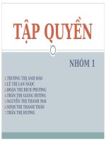 Báo cáo môn học Vi Mô chủ đề TẬP QUYỀN