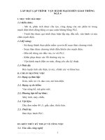 LẮP ĐẶT LẬP TRÌNH VẬN HÀNH MẠCH ĐÈN GIAO THÔNG NGÃ 4