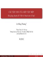 Bài giảng tổ hợp về sinh các tập con