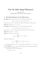 Các đa thức dạng Fibonacci