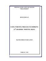 Using writing process to improve 12th graders writing skill