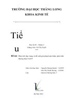 Phân tích thực trạng và đề xuất giải pháp hoàn thiện, phát triển thương hiệu YanTV