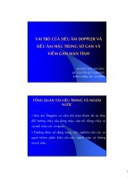 vai trò của siêu âm doppler và siêu âm màu trong xơ gan và viêm gan mãn tính