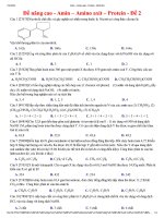 amin – amino axit – protein - đề 2