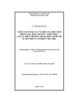 Nâng cao năng lực tự học của học sinh trong dạy học chương nhiệt học vật lý lớp 8 trường trung học cơ sở với sự hỗ trợ của website dạy học