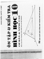 ÔN tập và KIỂM TRA HÌNH học lớp 10 cơ bản và NÂNG CAO