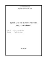 TIỂU LUẬN MÔN AN NINH HỆ THỐNG THÔNG TIN CHỮ KÝ TRÊN ẢNH SỐ