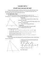 Một vài điều thú vị về một loại tam giác đặc biệt