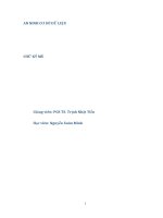 TIỂU LUẬN  AN NINH CƠ SỞ DỮ LIỆU CHỮ KÝ MÙ