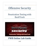 offensive security   penetration testing with backtrack (lab guide)v3 2