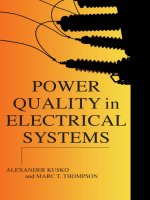 CHẤT LƯỢNG HỆ THỐNG ĐIỆN (Power Quality in Electrical Systems)