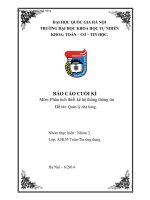 Đồ án tốt nghiệp phân tích và thiết kế HTTT
