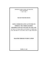 Using communicative activities to improve the third graders memorization of english vocabulary