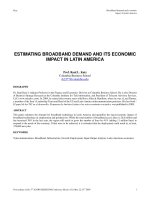 estimating broadband demand and its economic impact in latin america - unpan036761