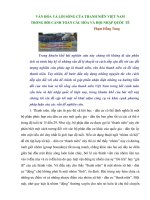 Văn hóa và lối sống của thanh niên việt nam trong bối cảnh toàn cầu hóa và hội nhật quốc tế