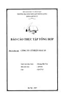 Thực tập tổng hợp tại công ty cổ phần may 19