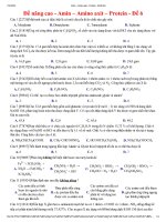 amin – amino axit – protein - đề 6