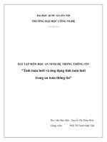 Tính toán lưới và ứng dụng tính toán lưới trong an toàn thông tin (BÀI TẬP MÔN HỌC AN NINH HỆ THỐNG THÔNG TIN )