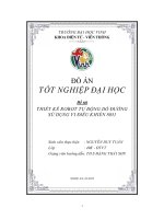 Đồ án tốt nghiệp thiết kế robot tự động dò đường sử dụng vi điều khiển 8051