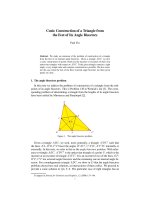 Bài toán dựng tam giác từ chân đường phân giác ( Tiếng Anh)