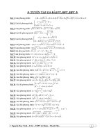 120 Bài tập phương trình- bất phương trình- hệ phương trình