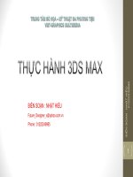 GIÁO TRÌNH THỰC HÀNH PHẦN mềm đồ họa 3DS MAX