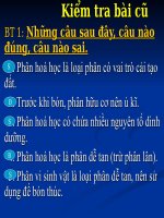 Giáo án bồi dưỡng  tham khảo Ứng dụng công nghệ vi sinh trong công tác giống