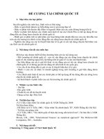 Đề cương ôn tập môn tài chính quốc tế