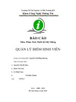 đồ án tốt nghiệp quản lý điểm sinh viên