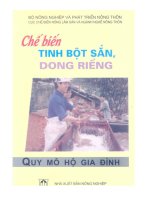 Chế biến tinh bột săn dong riềng quy mô hộ gia đình