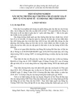 Một số kinh nghiệm xây dựng trường đạt chuẩn quốc gia đối với địa phương khó khăn