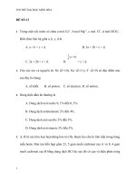 Đề số 13 thi thử đại học môn hóa