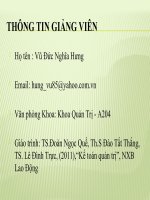 Chương 1 những vấn đề chung về kế toán quản trị