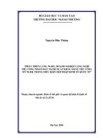 phát triển làng nghề, doanh nghiệp làng nghề thủ công nhằm đẩy mạnh xuất khẩu hàng thủ công mỹ nghệ trong điều kiện hội nhập kinh tế quốc tế