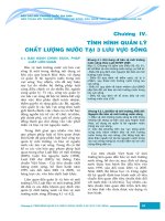 BÁO cáo môi TRƯỜNG QUỐC GIA 2006 CHƯƠNG IV TÌNH HÌNH QUẢN lý CHẤT LƯỢNG nước tại 3 lưu vực SÔNG