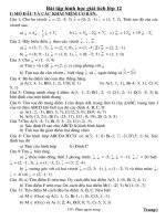 Bài tập hình học giải tích lớp 12