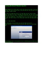 Hướng dẫn reset IP modem máy tính