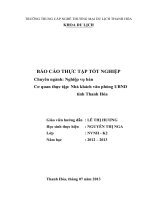 BÁO CÁO THỰC TẬP TỐT NGHIỆP NGHIỆP VỤ BẾP CHẾ BIẾN MÓN ĂN  nghiệp vụ bàn nhà khách UBND (autosaved)