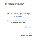 đồ án tốt nghiệp phương pháp luận sáng tạo khoa học