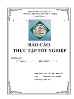 báo cáo thực tập y đức THIỆN
